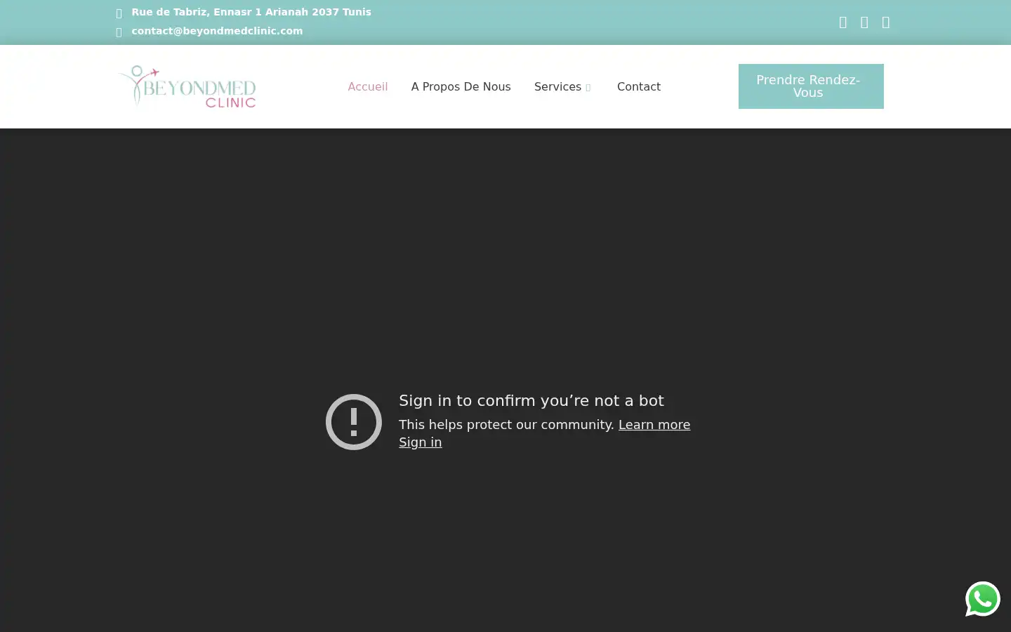 Screenshot of beyondmedclinic.com