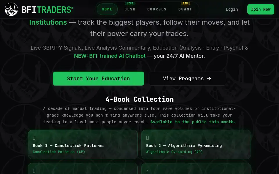 Screenshot of bfitraders.com