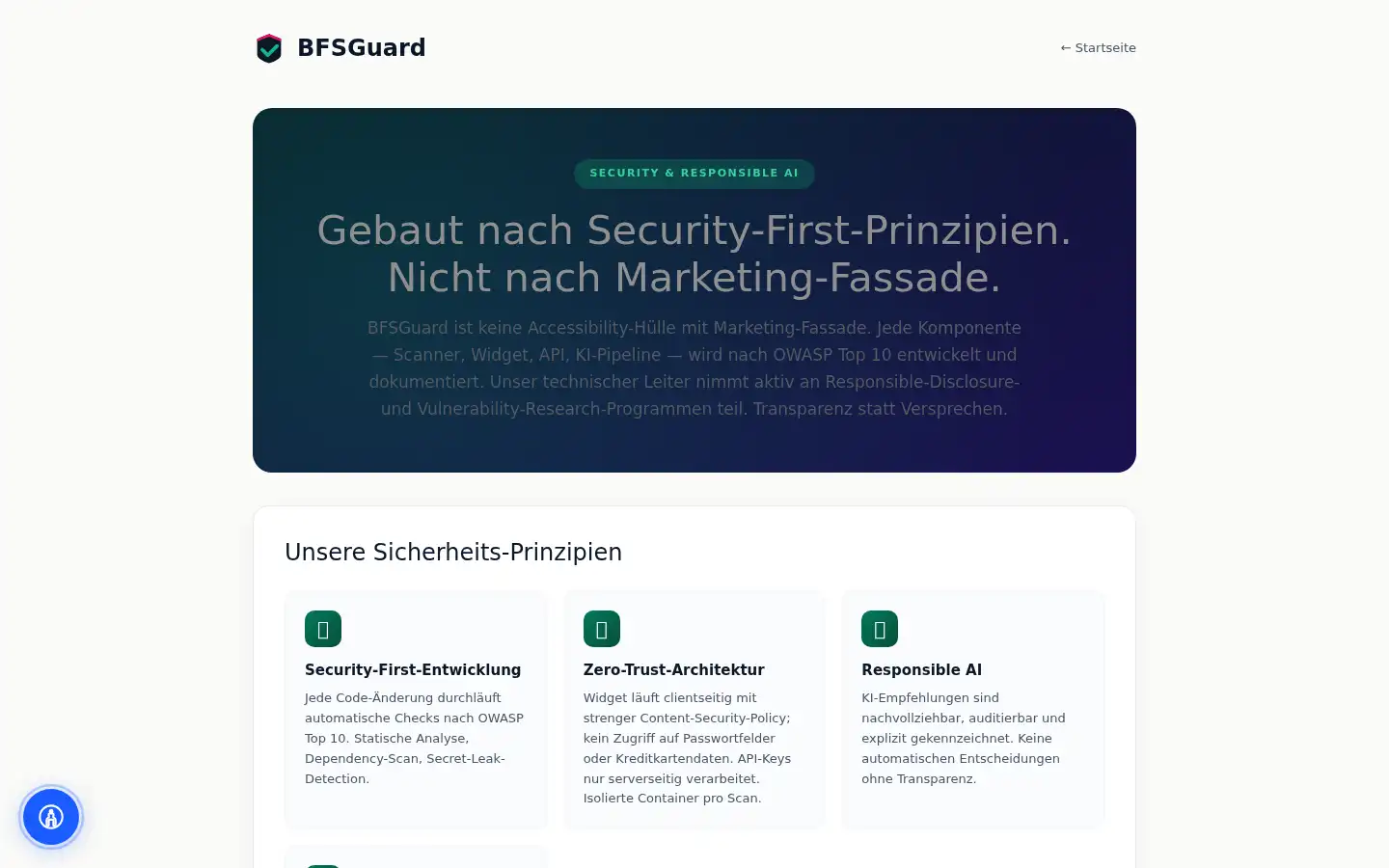 Screenshot of bfsguard.de