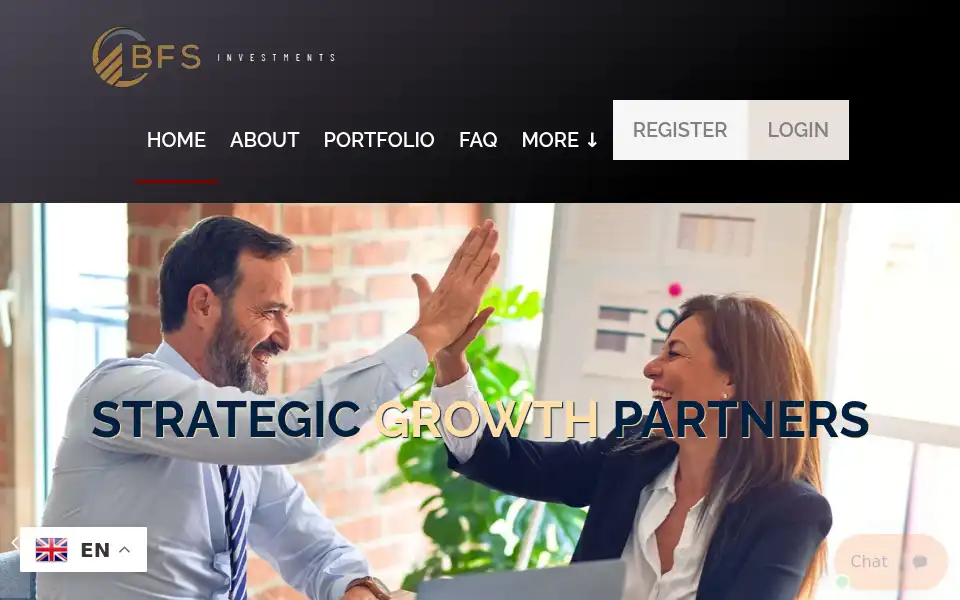 Screenshot of bfsinvestment.com