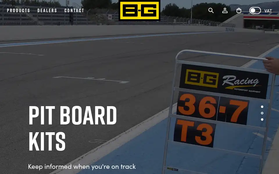 Screenshot of bg-racing.co.uk