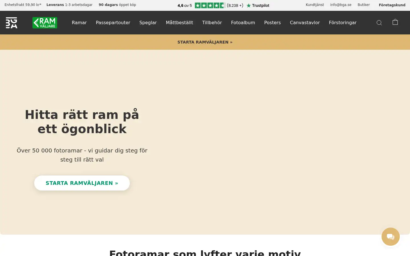 Screenshot of bga.se