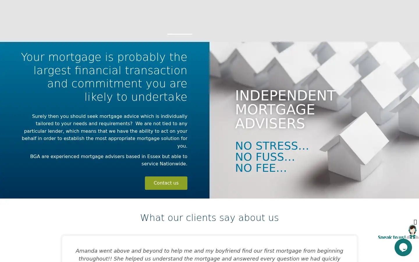 Screenshot of bgamortgages.co.uk