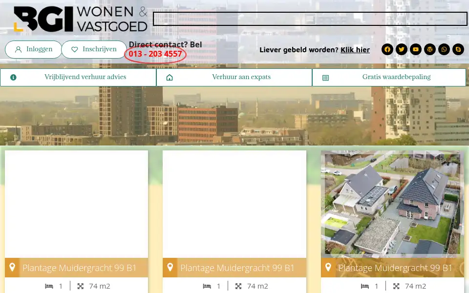 Screenshot of bgiwonen.nl