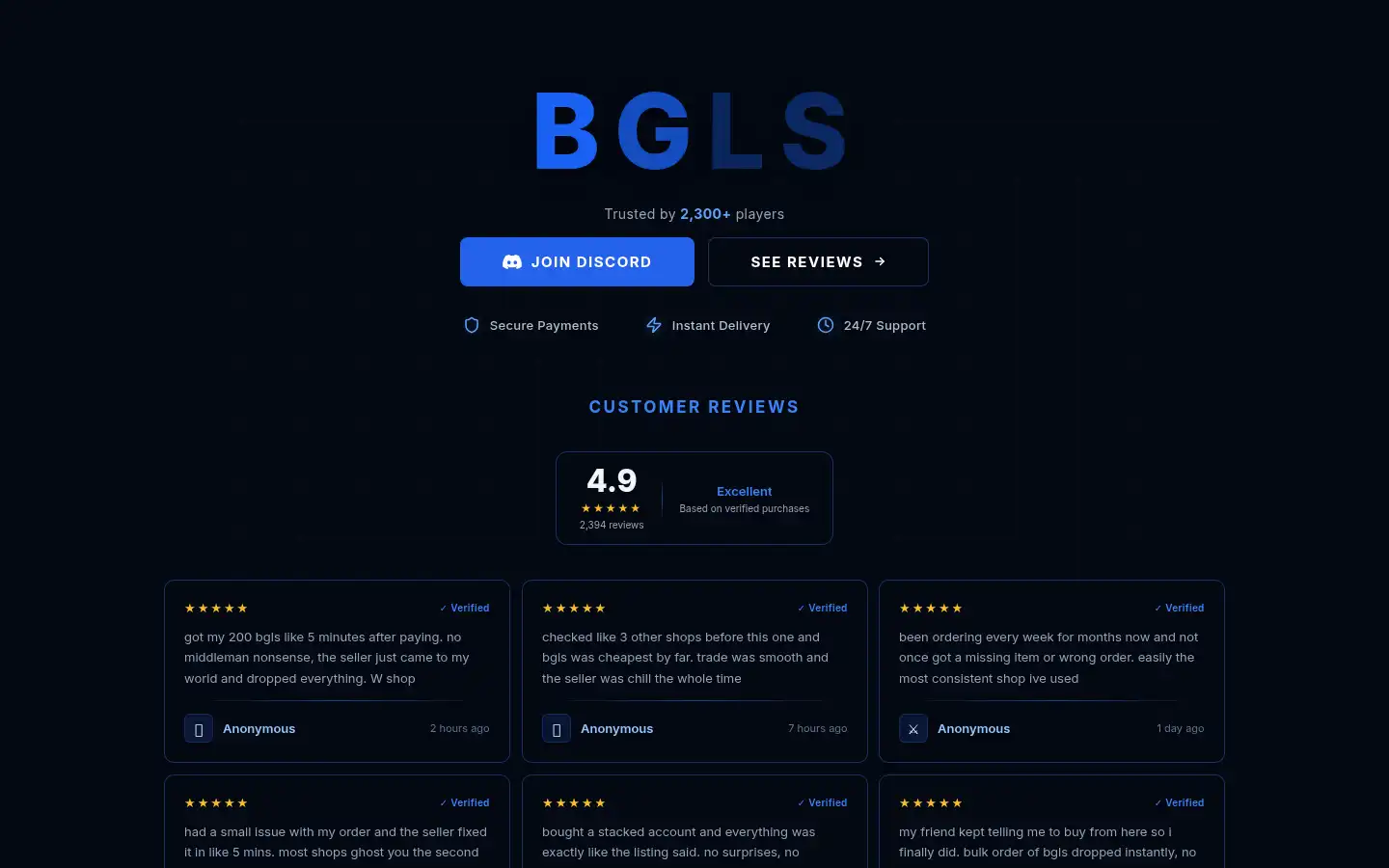Screenshot of bgls.es