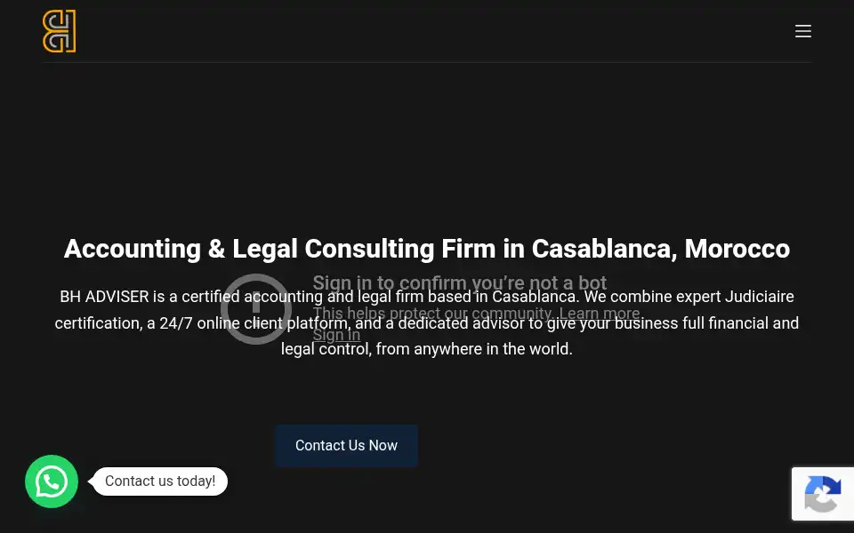 Screenshot of bhadviser.org