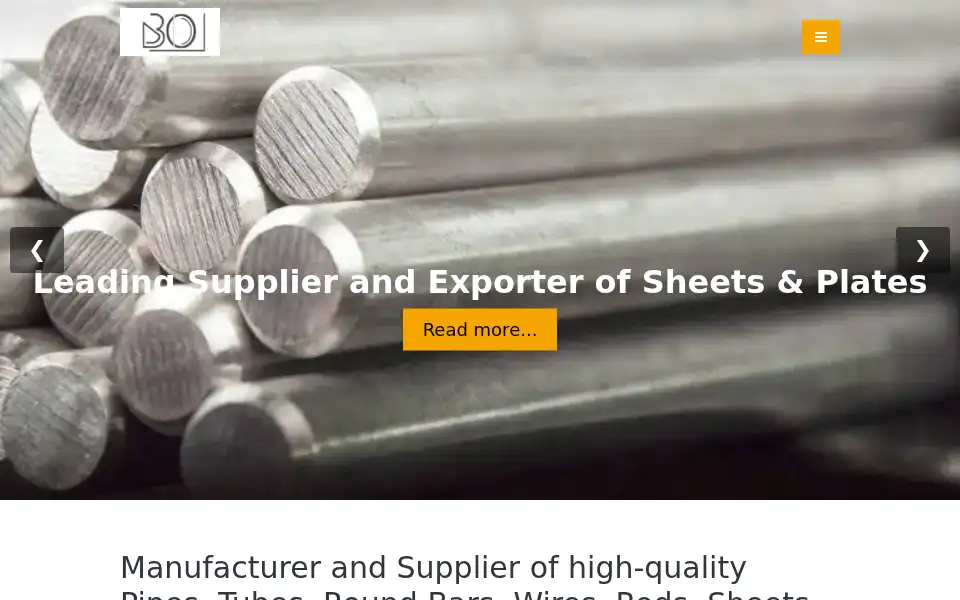 Screenshot of bhansalioverseas.com