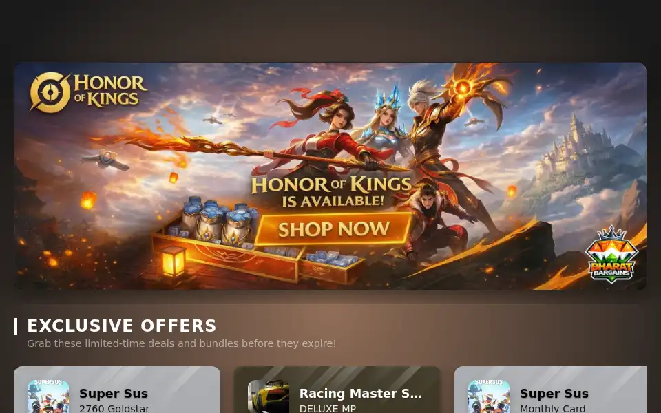 Screenshot of bharat-bargains.com
