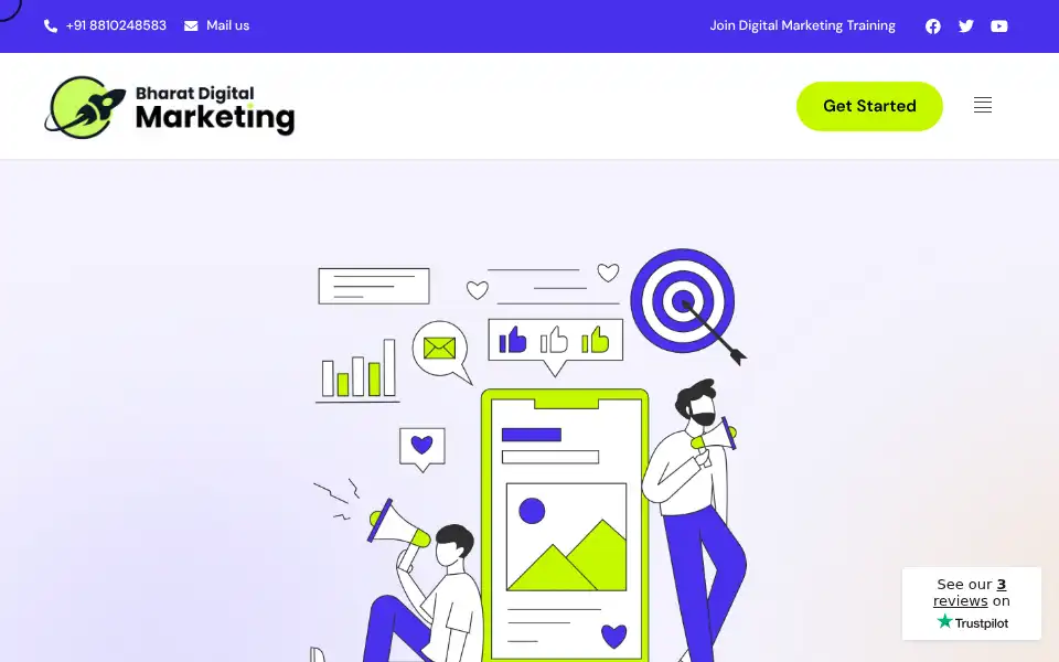 Screenshot of bharatdigitalmarketing.com