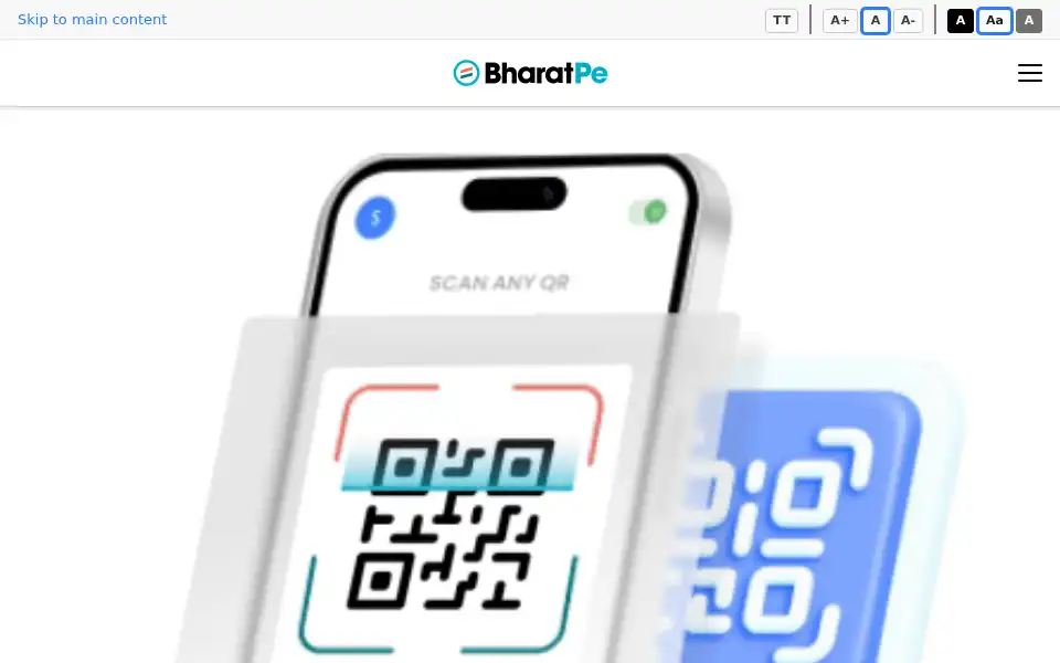 Screenshot of bharatpe.com