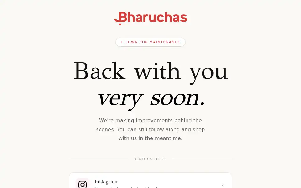 Screenshot of bharuchas.co.uk