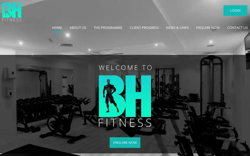 Screenshot of bhfitness247.co.uk