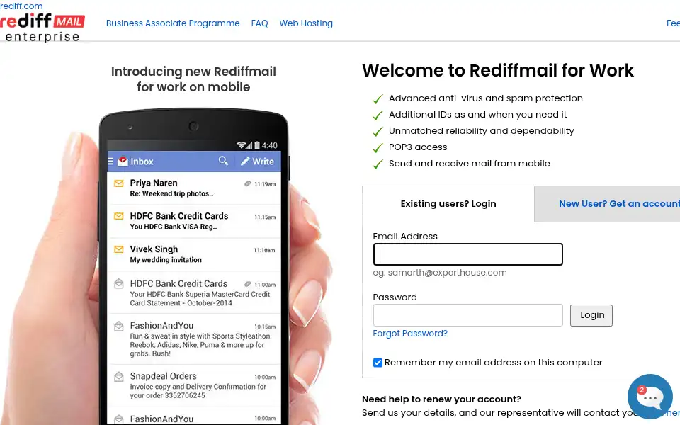 Screenshot of bibaindia.in