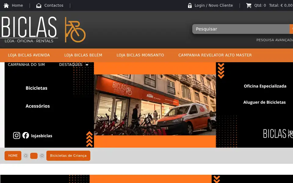 Screenshot of biclas.com