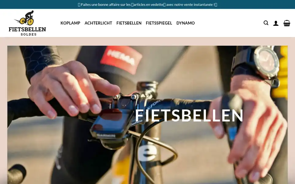Screenshot of bicyclebellsvente.com