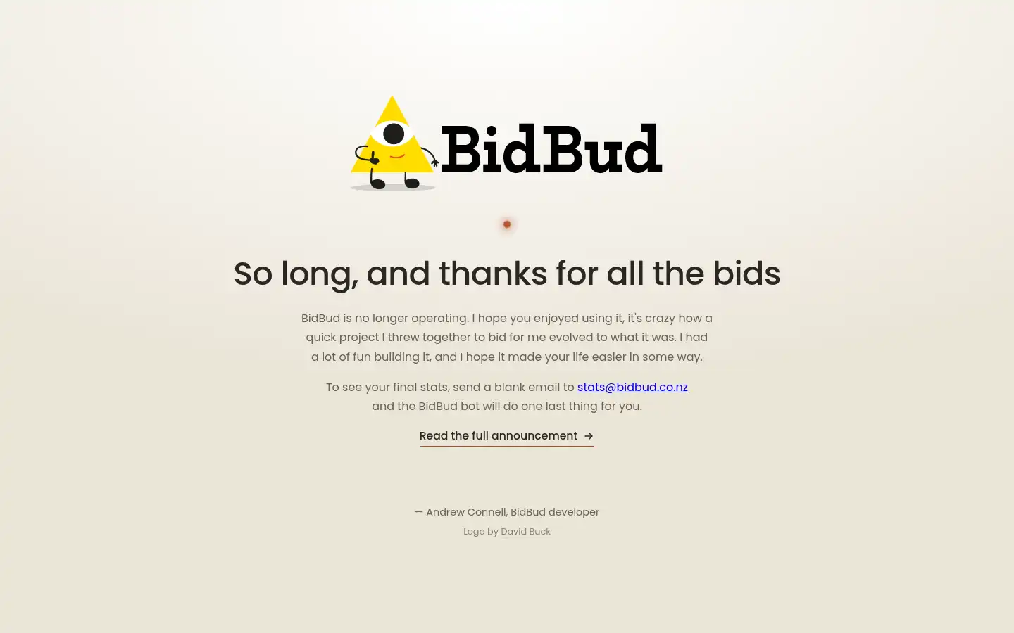Screenshot of bidbud.co.nz