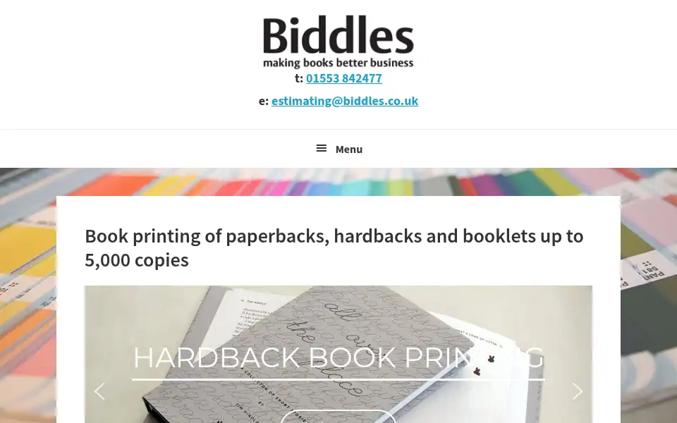 Screenshot of biddles.co.uk