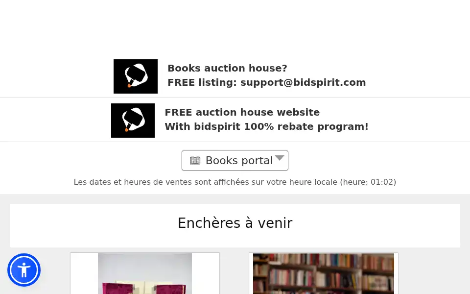 Screenshot of bidspirit.com