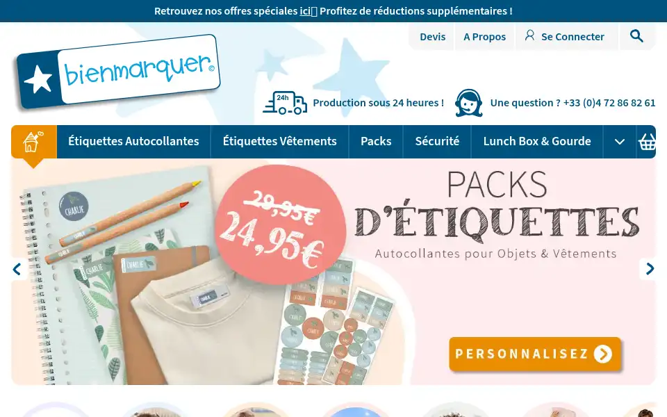 Screenshot of bienmarquer.fr