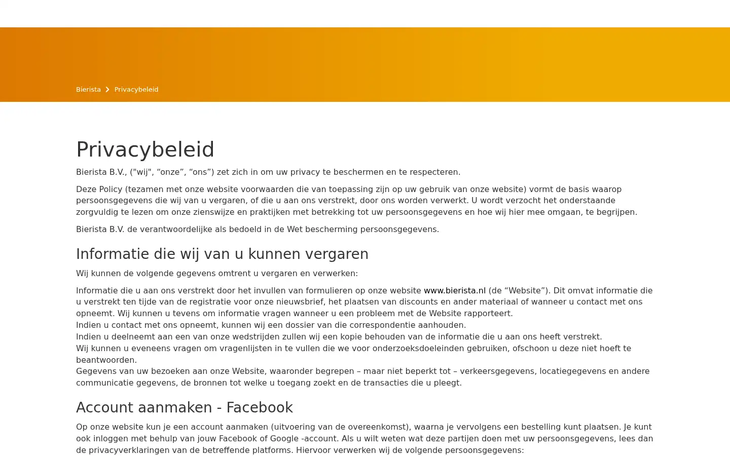 Screenshot of bierista.nl