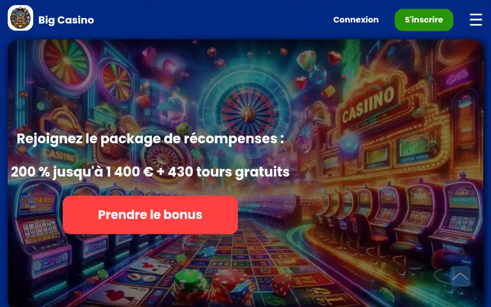 Screenshot of big-casino.net