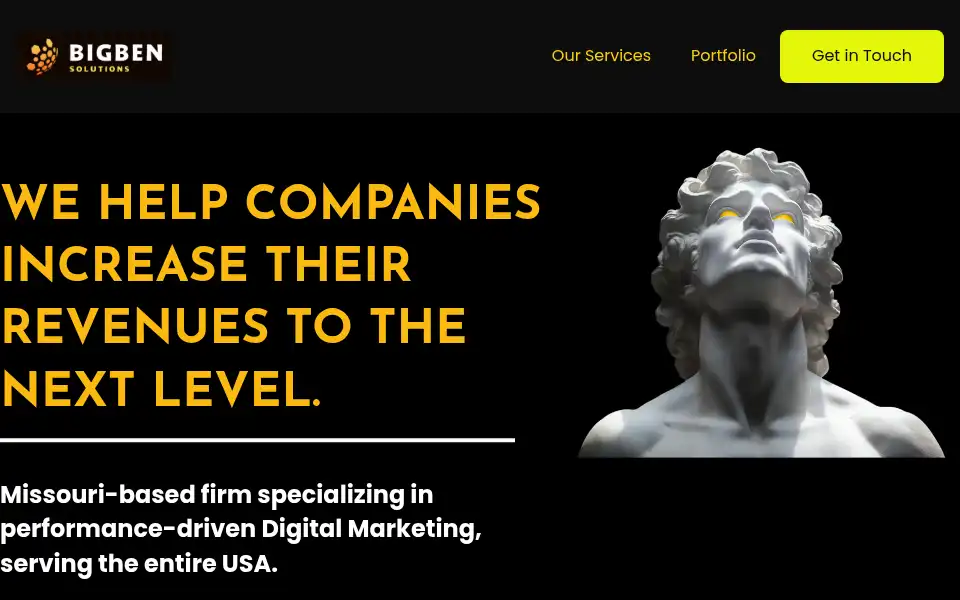 Screenshot of bigbensolution.com