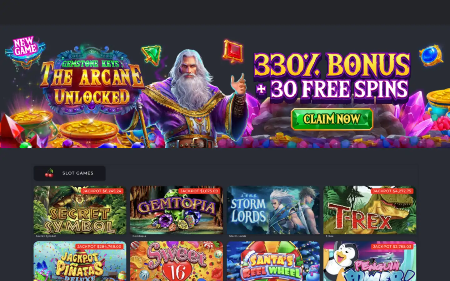 Screenshot of bigcandy.casino