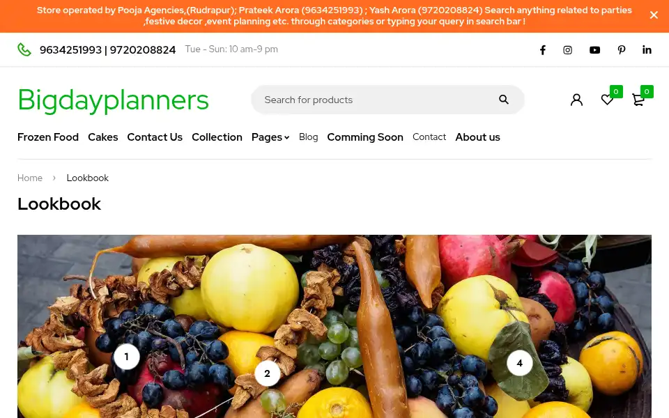Screenshot of bigdayplanners.co