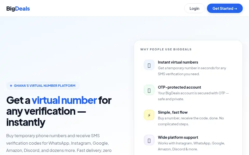Screenshot of bigdealsgh.com