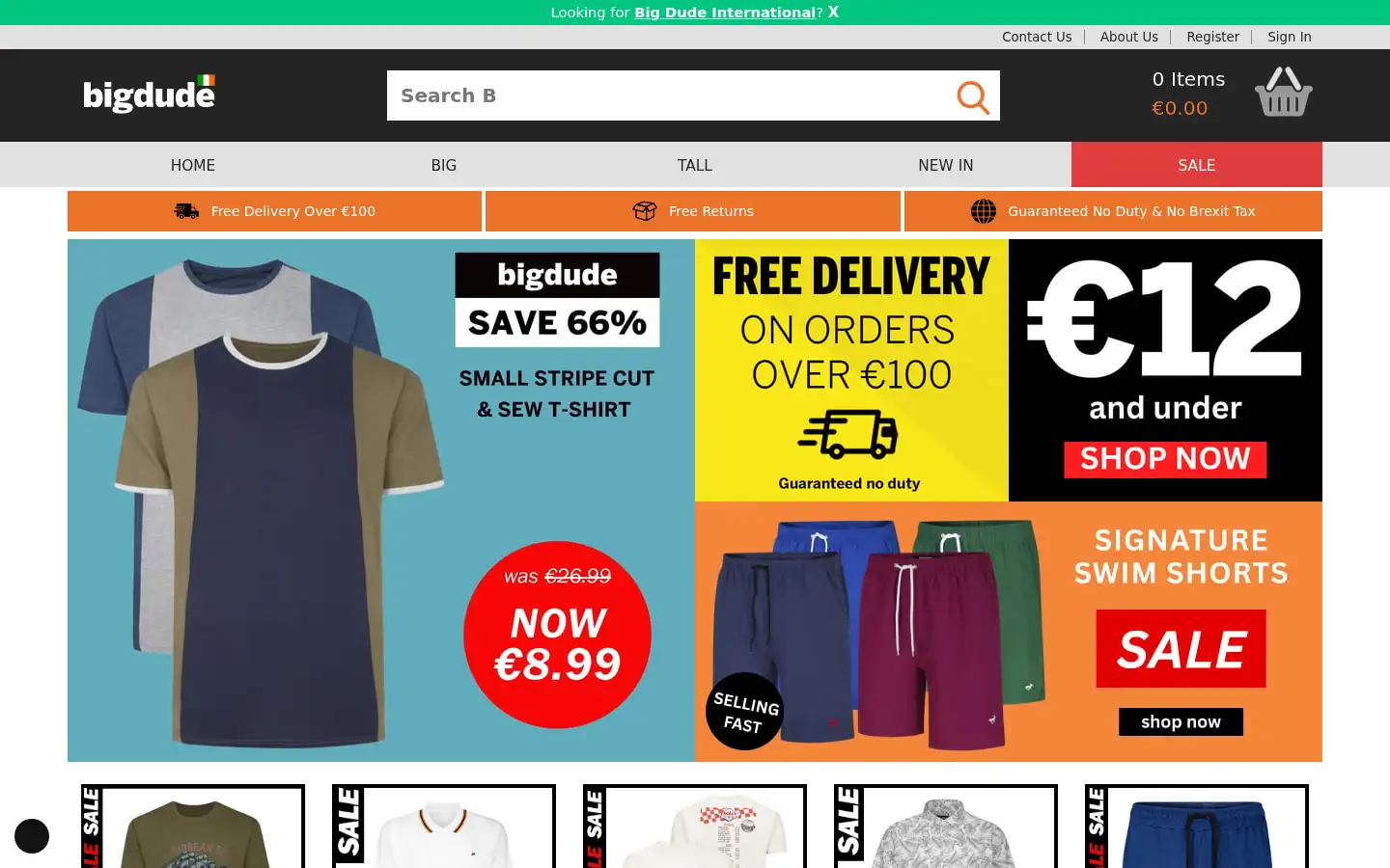 Screenshot of bigdude.ie