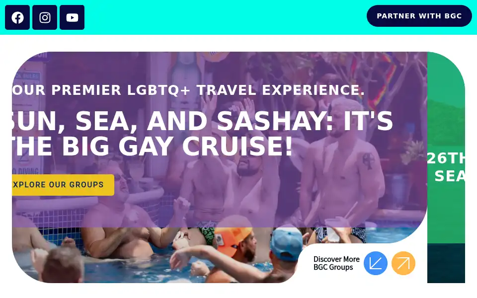 Screenshot of biggaycruise.com