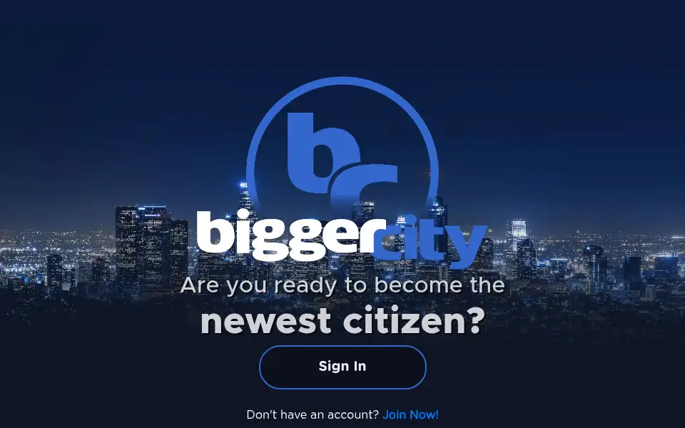 Screenshot of biggercity.com