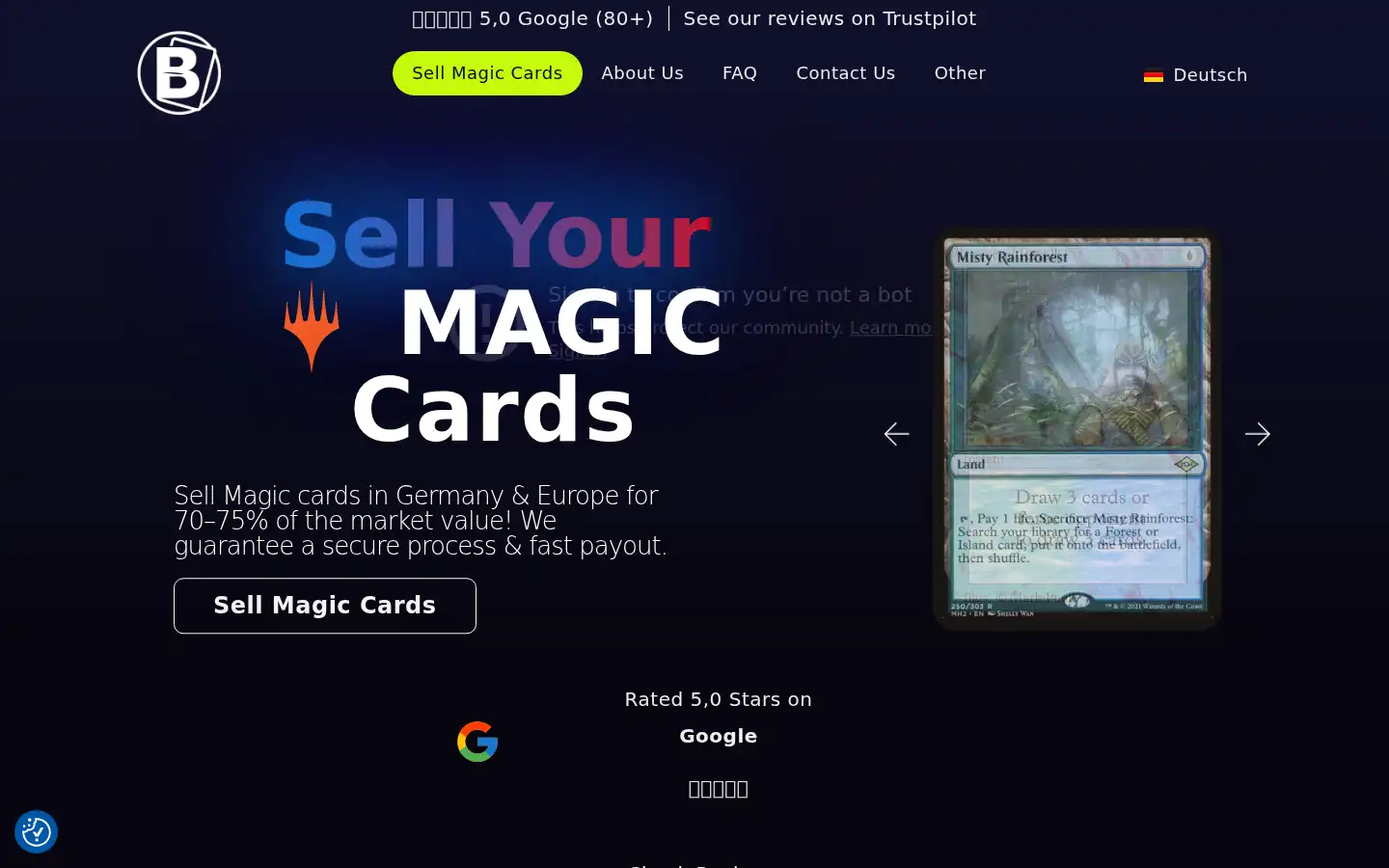 Screenshot of bigo-cards.com
