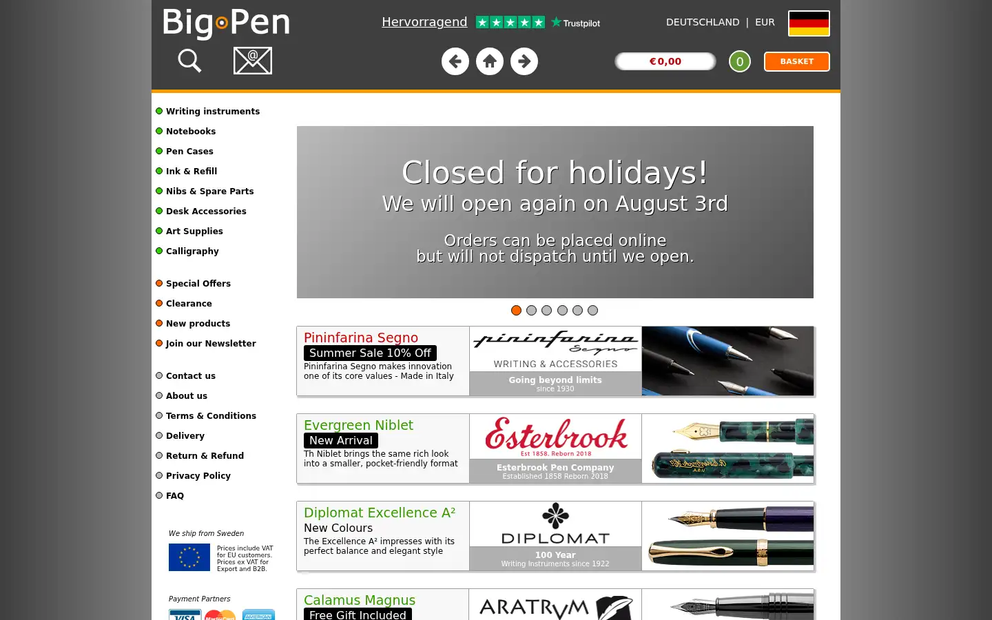 Screenshot of bigpen.eu