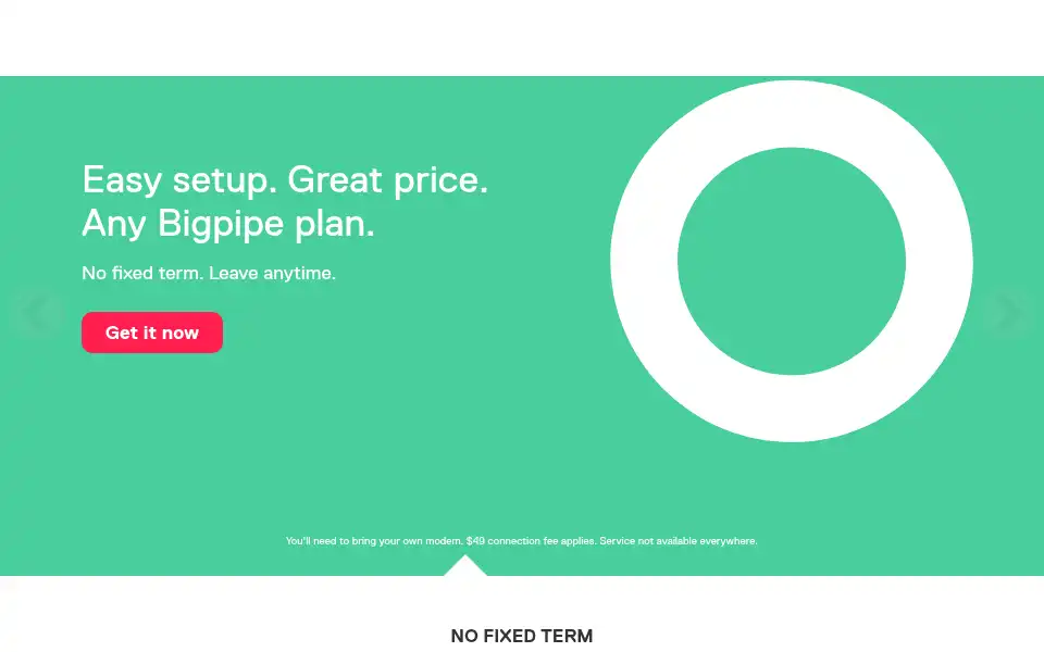 Screenshot of bigpipe.co.nz