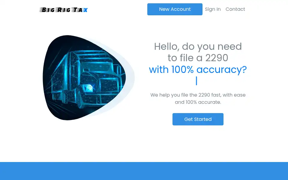 Screenshot of bigrigtax.com