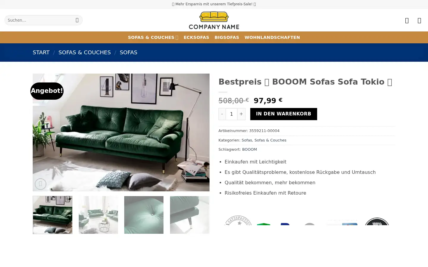 Screenshot of bigsofasde.de