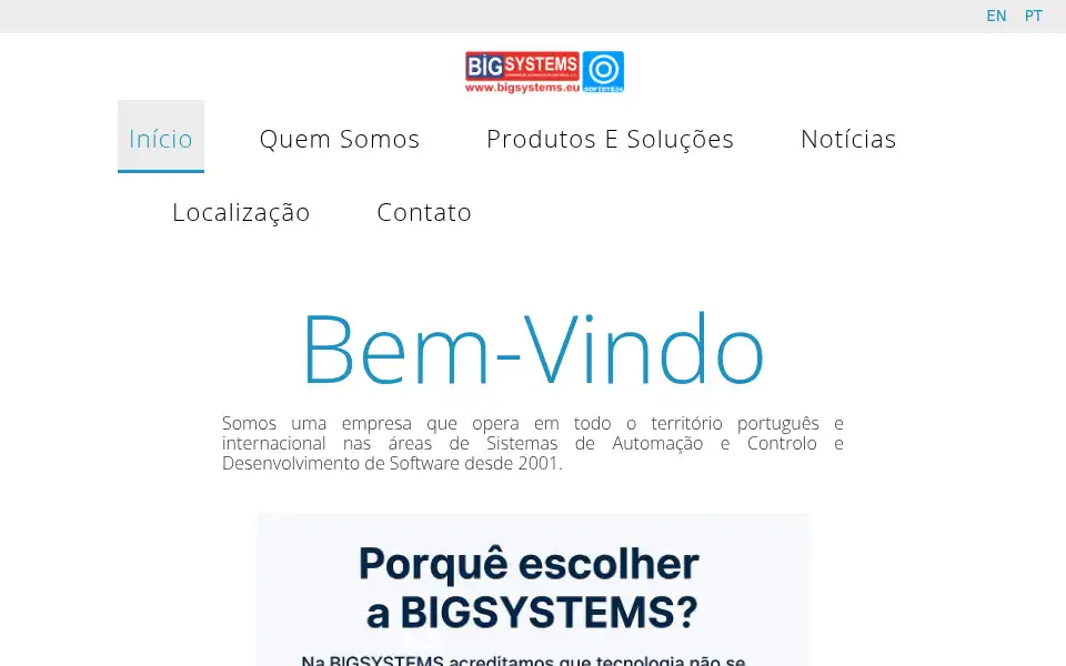 Screenshot of bigsystems.eu