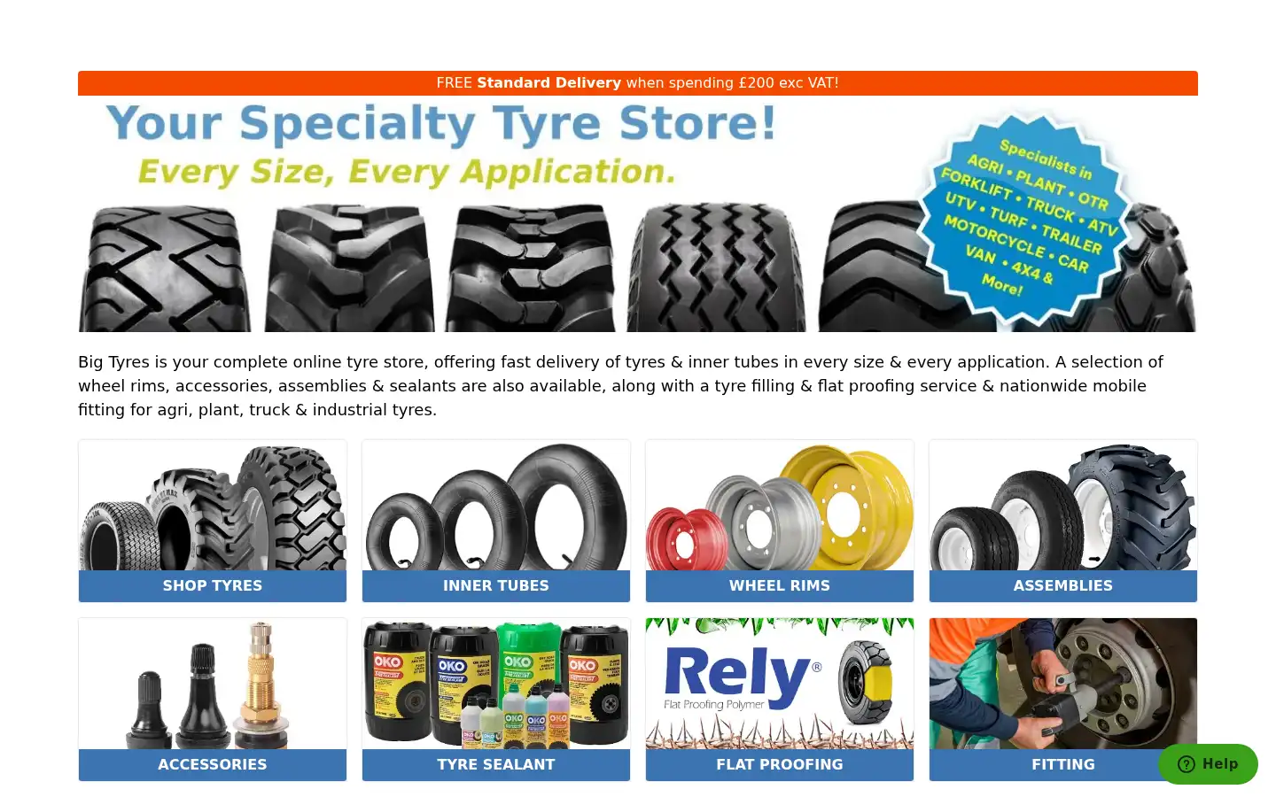 Screenshot of bigtyres.co.uk