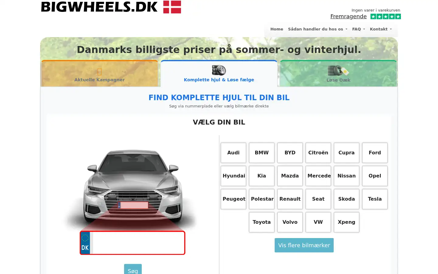 Screenshot of bigwheels.dk
