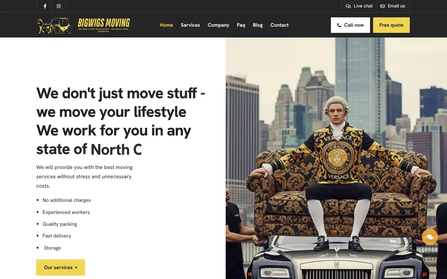 Screenshot of bigwigsmoving.com