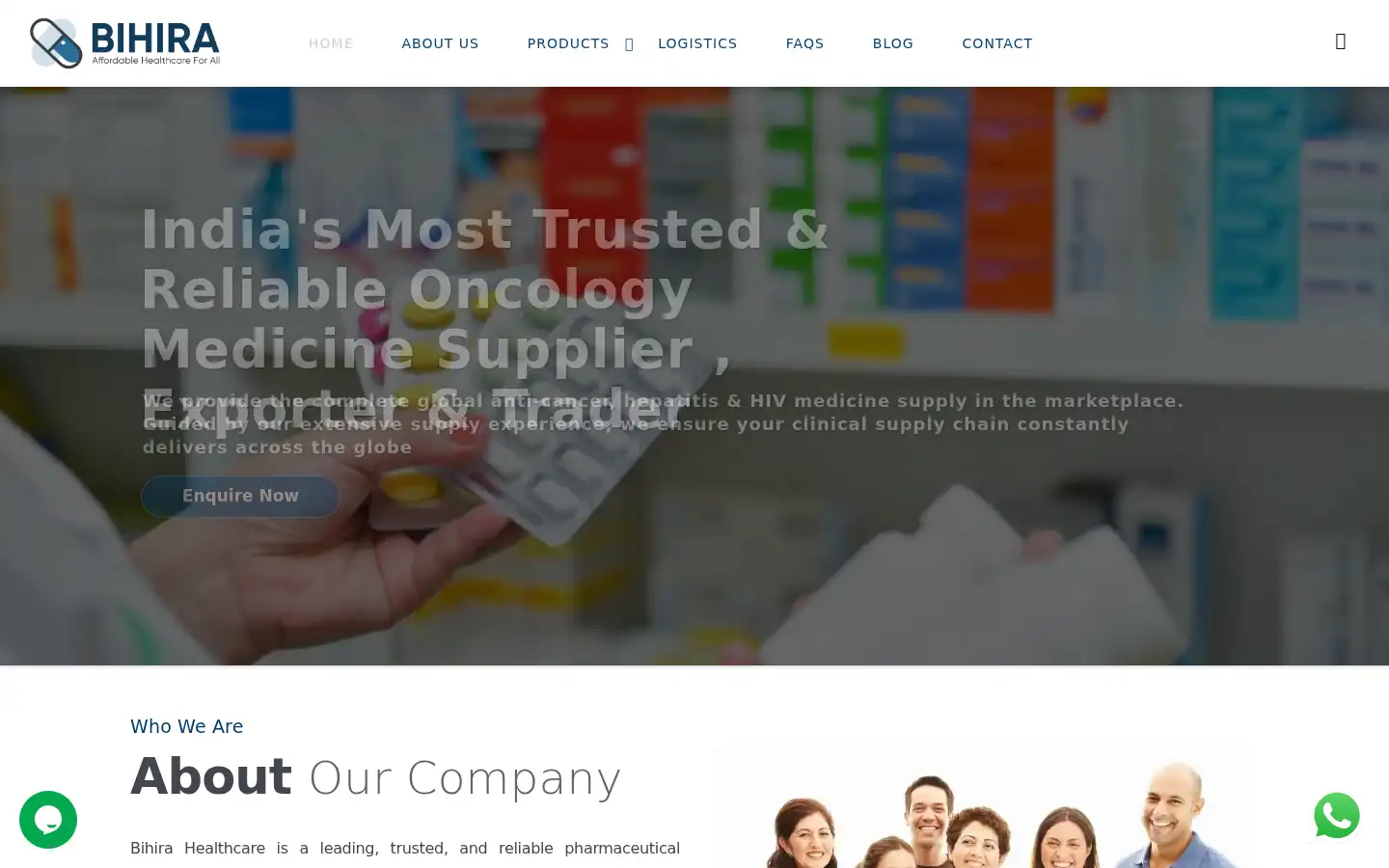 Screenshot of bihirahealthcare.com