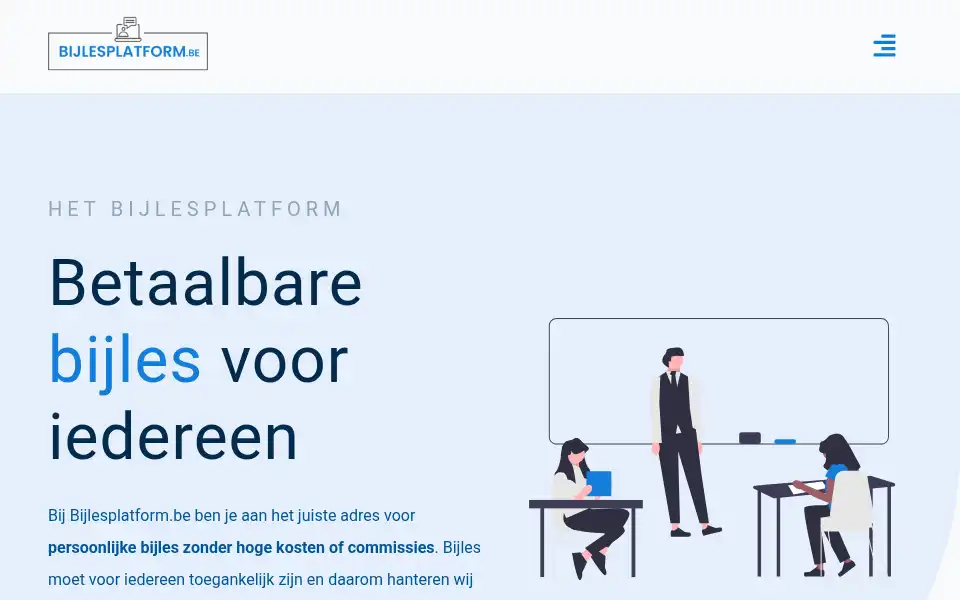 Screenshot of bijlesplatform.be