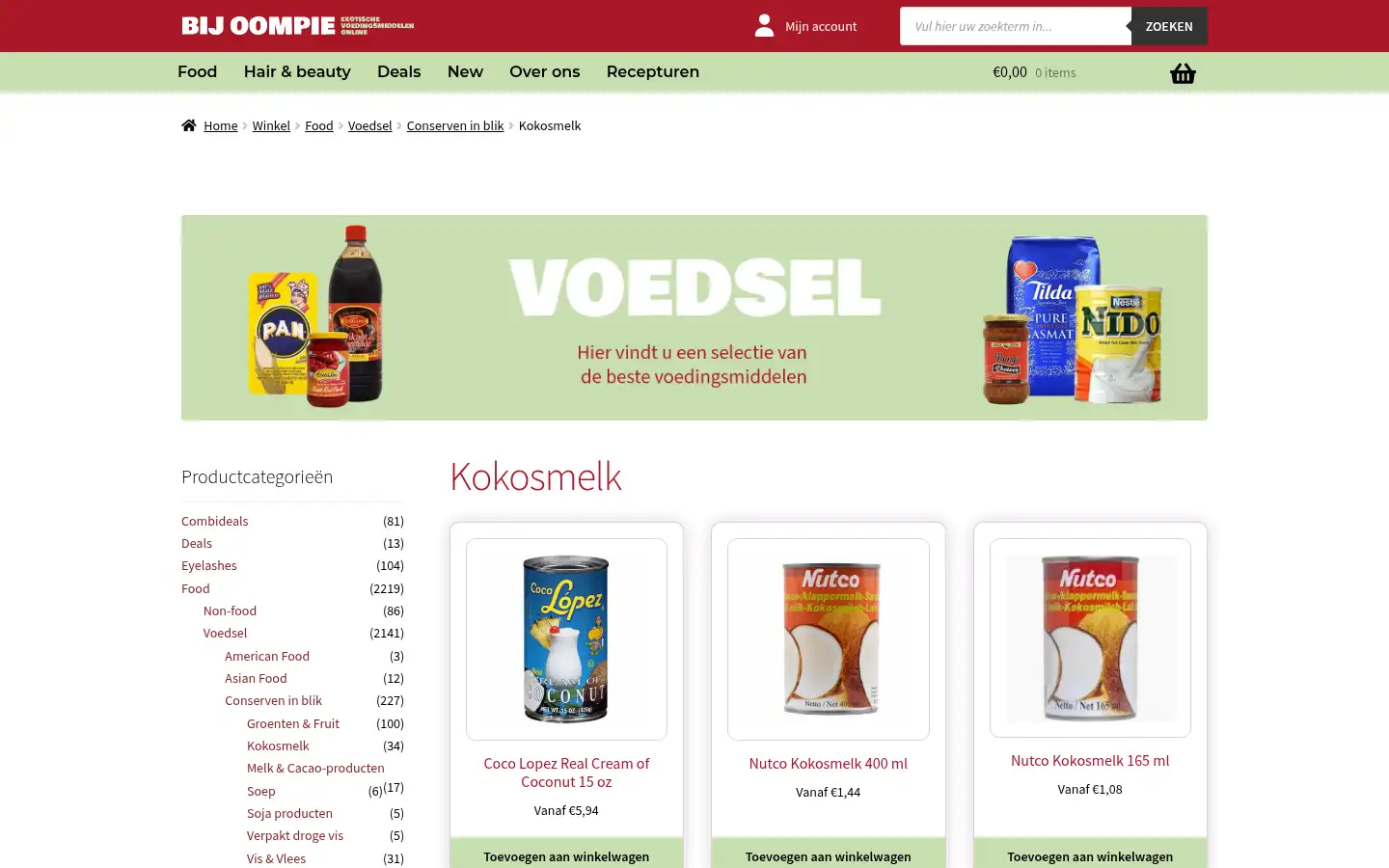 Screenshot of bijoompie.nl