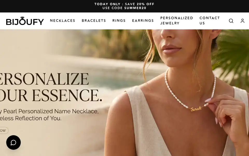 Screenshot of bijoufy.com