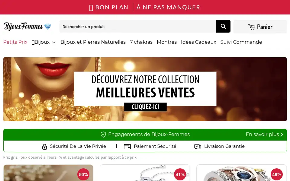 Screenshot of bijoux-femmes.com