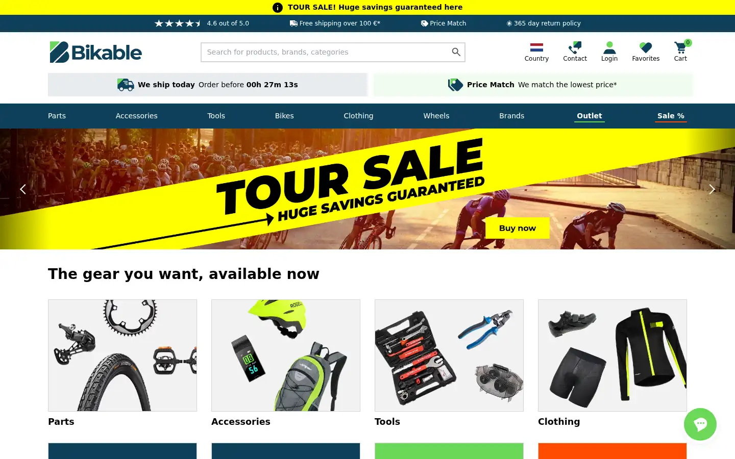 Screenshot of bikable.com