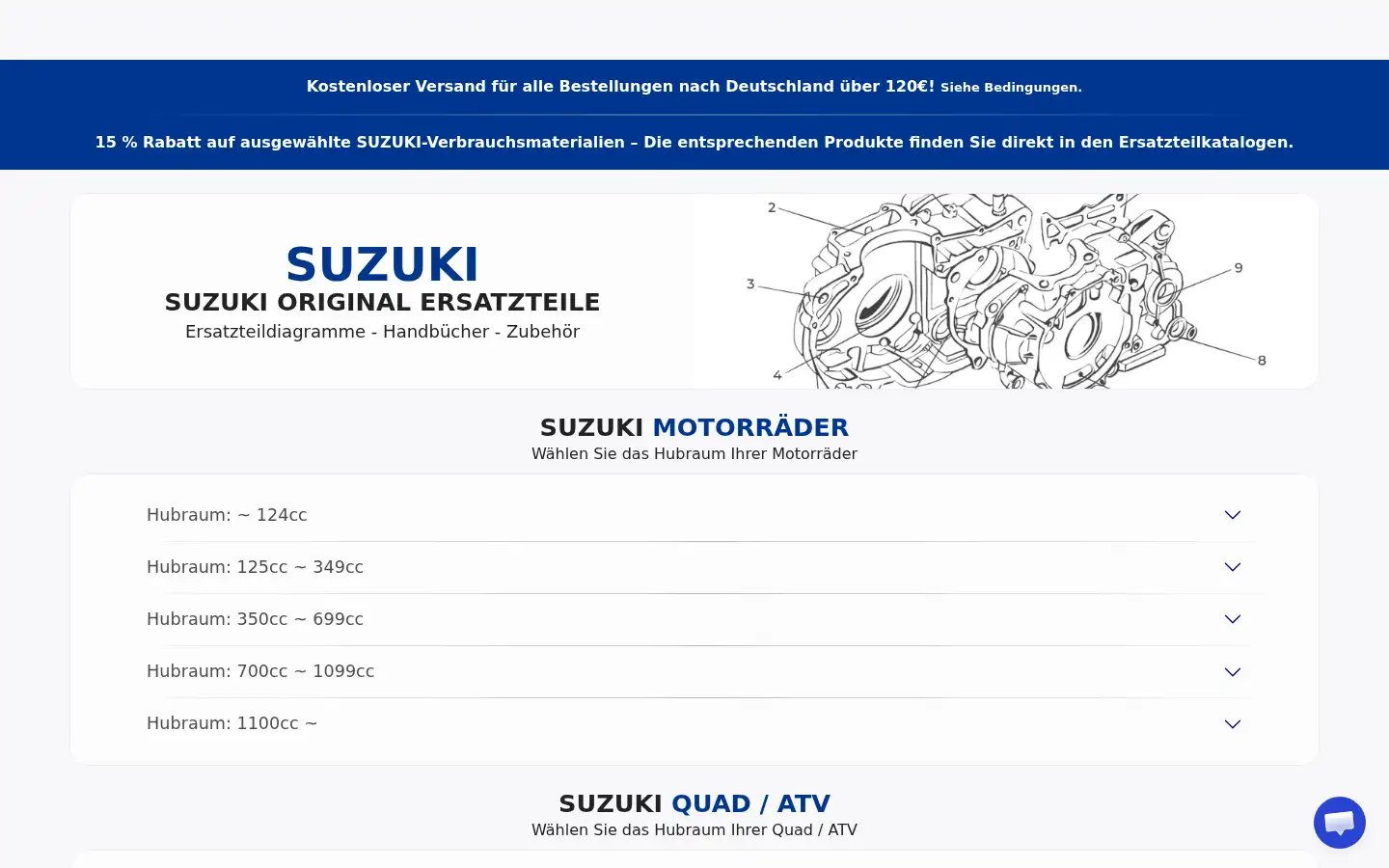 Screenshot of bike-parts-suz.de