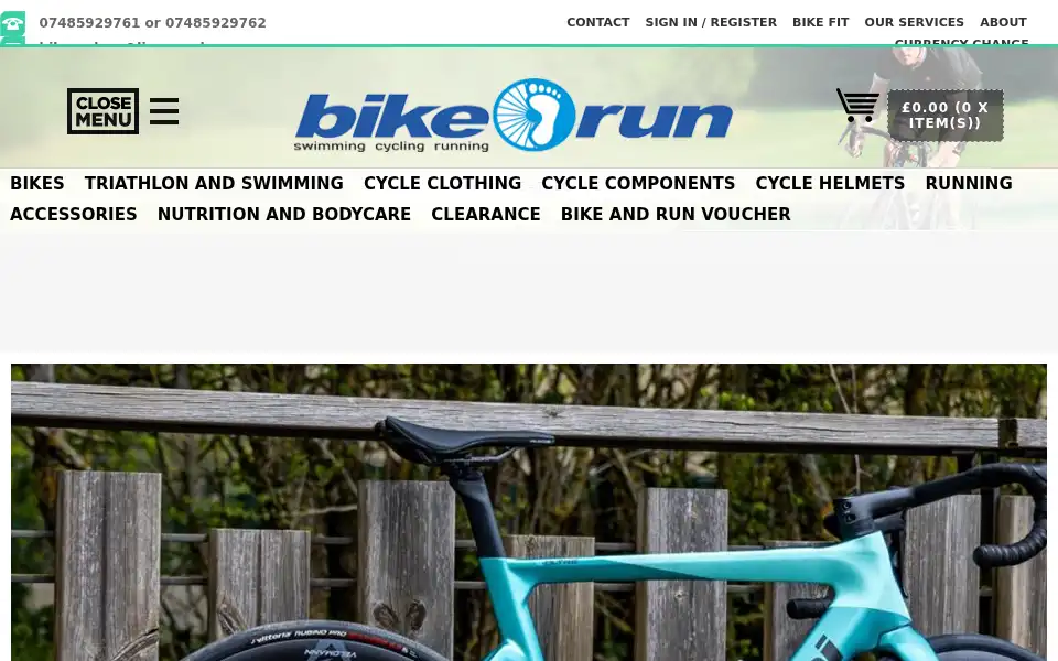 Screenshot of bikeandrun.co.uk