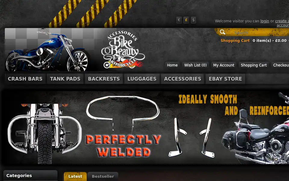 Screenshot of bikebeauty.co.uk